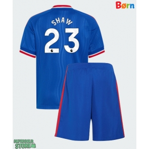 Manchester United Luke Shaw #23 Replika Babytøj Udebanesæt Børn 2026-27 Kortærmet (+ Korte bukser)
